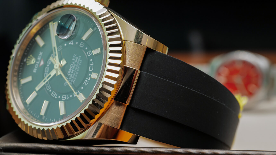 Rolex Sky-Dweller Watch On Oysterflex Bracelet