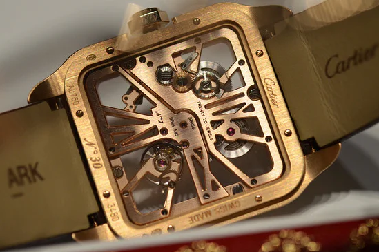 The Fake Cartier Santos-Dumont Skeleton In Pink Gold